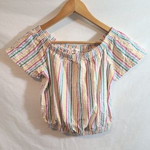 Trendy Is Strip Off Shoulder Crop Top